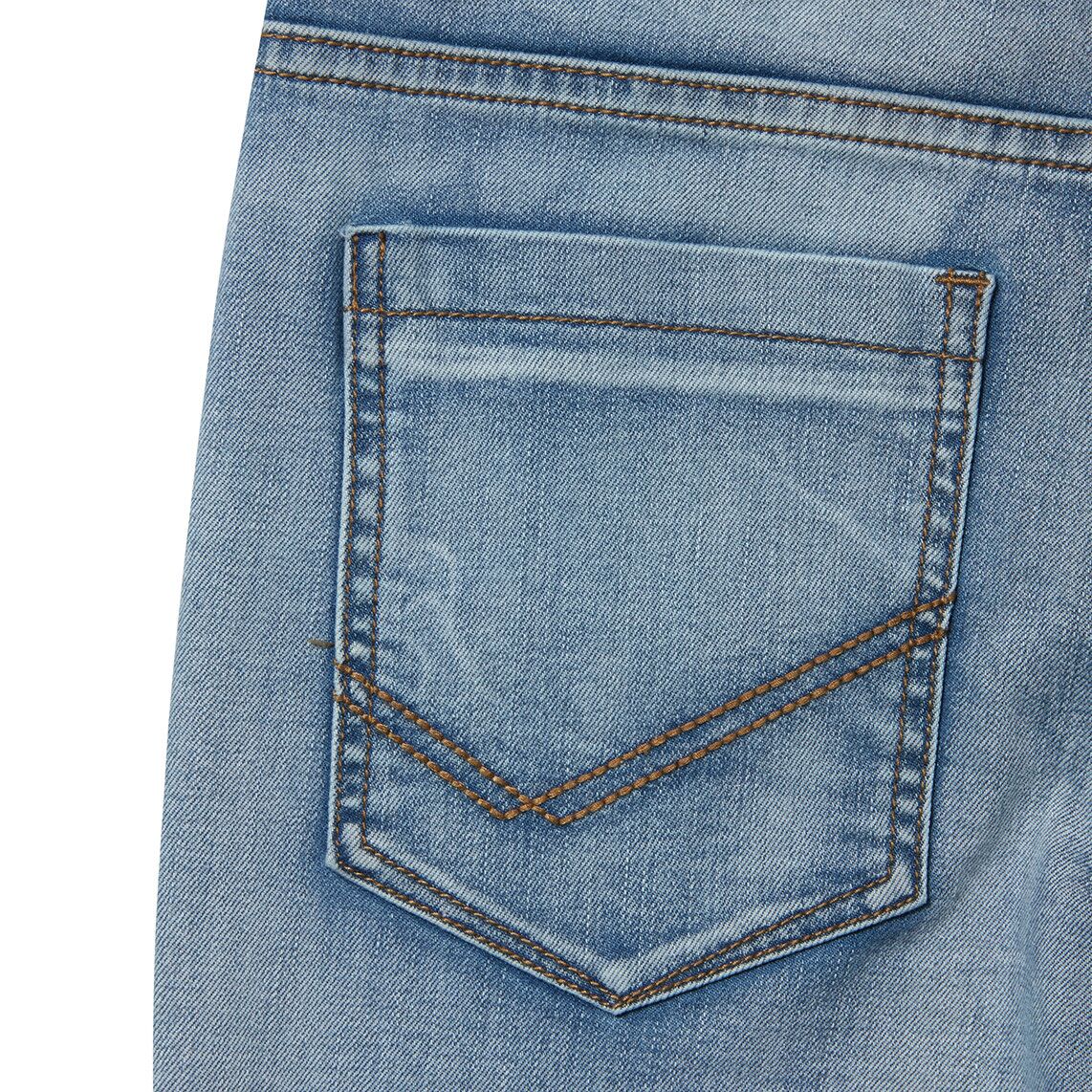 Light Blue Boys Plus Size Sturdy Fit Adjustable Waist Jeans <br/> 22" – 38" Waist - Image 3