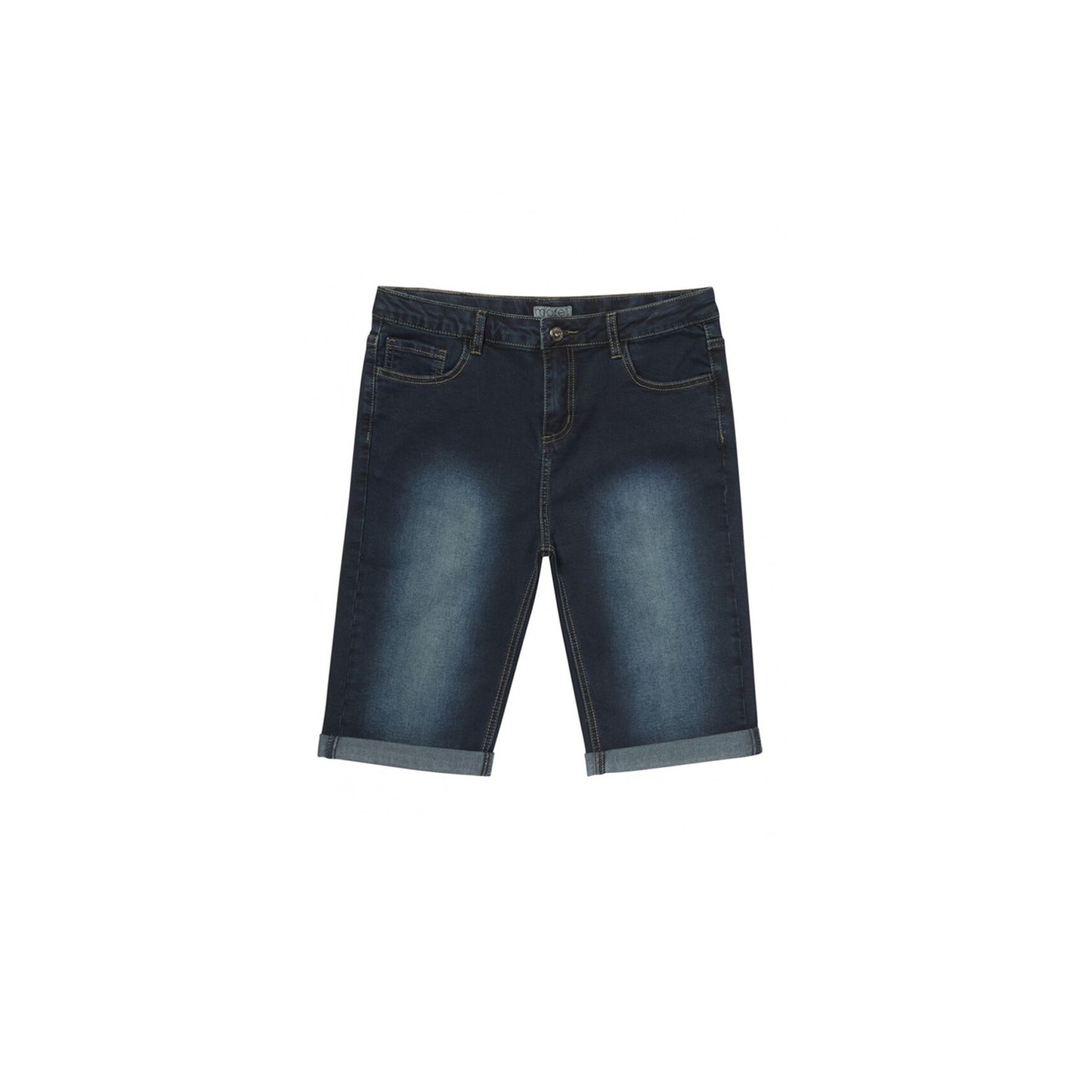 Dark Blue Boys Size Sturdy Fit Adjustable Waist Denim Cut-Off Shorts <br/>30" - 40" Waist