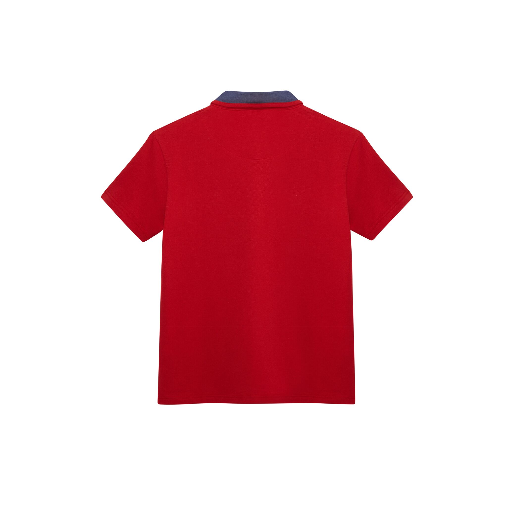 Red Boys Plus Size Sturdy Fit Polo Shirt <br/> 36" – 46" Chest - Image 2