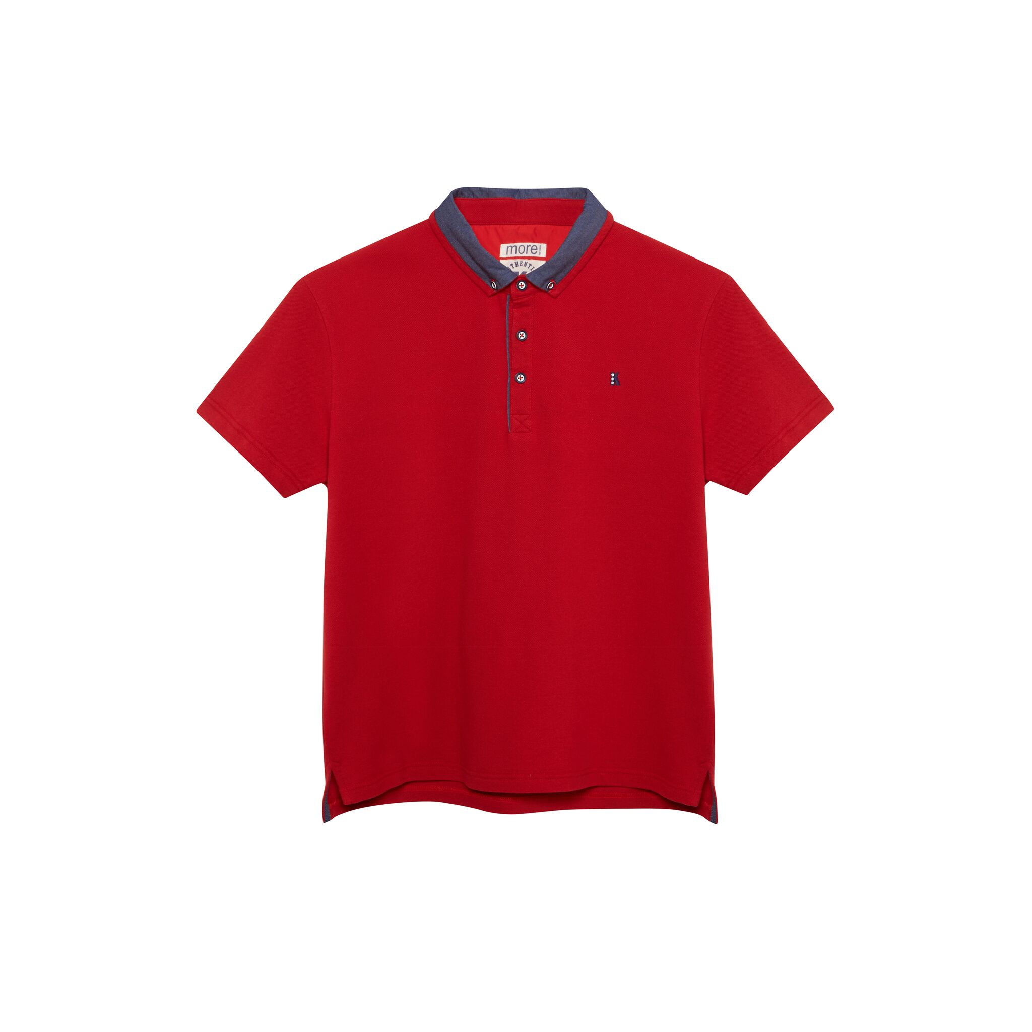 Red Boys Plus Size Sturdy Fit Polo Shirt <br/> 36" – 46" Chest