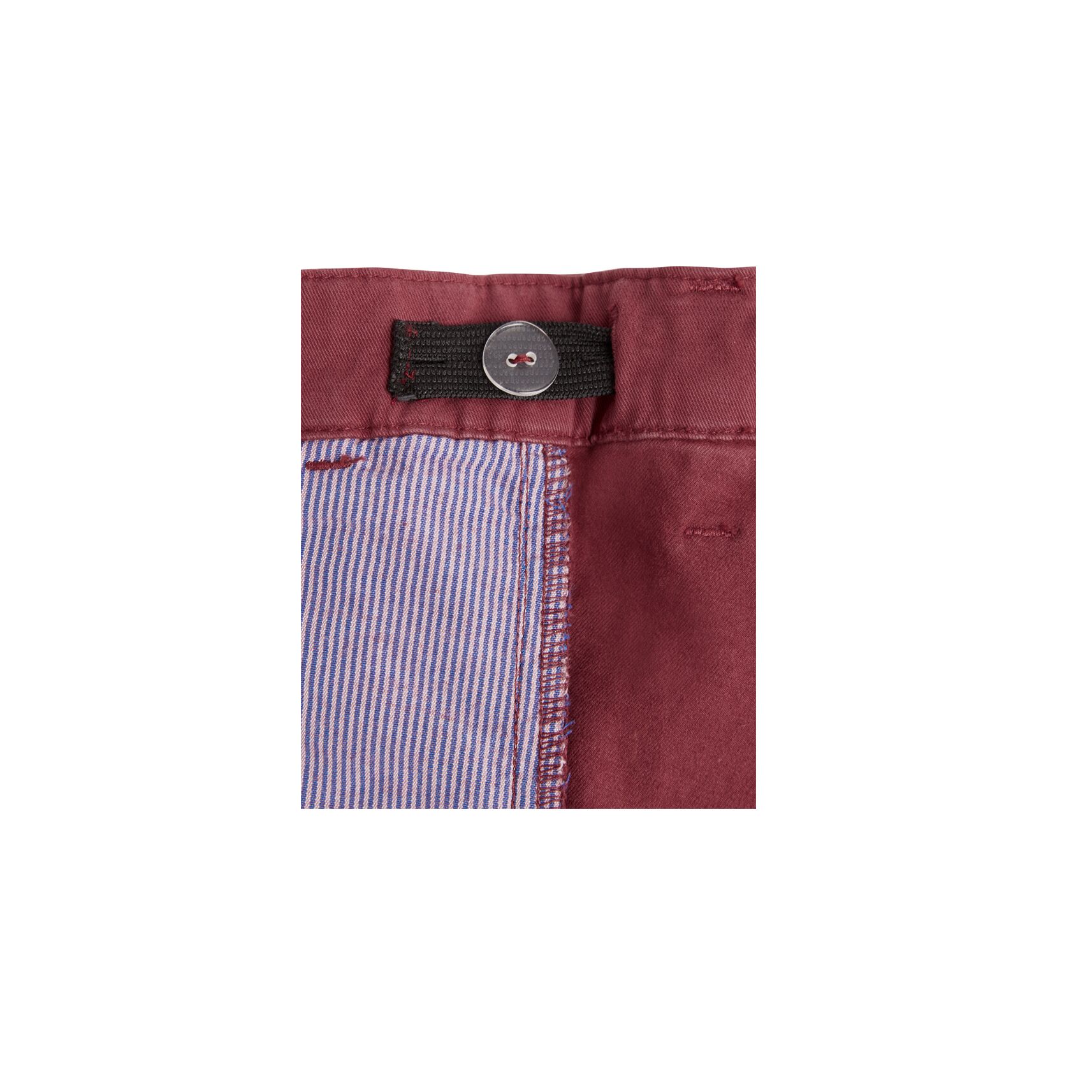 Dark Red Boys Plus Size Sturdy Fit Adjustable Waist Chino Trousers <br/> 30" – 42" Waist - Image 3