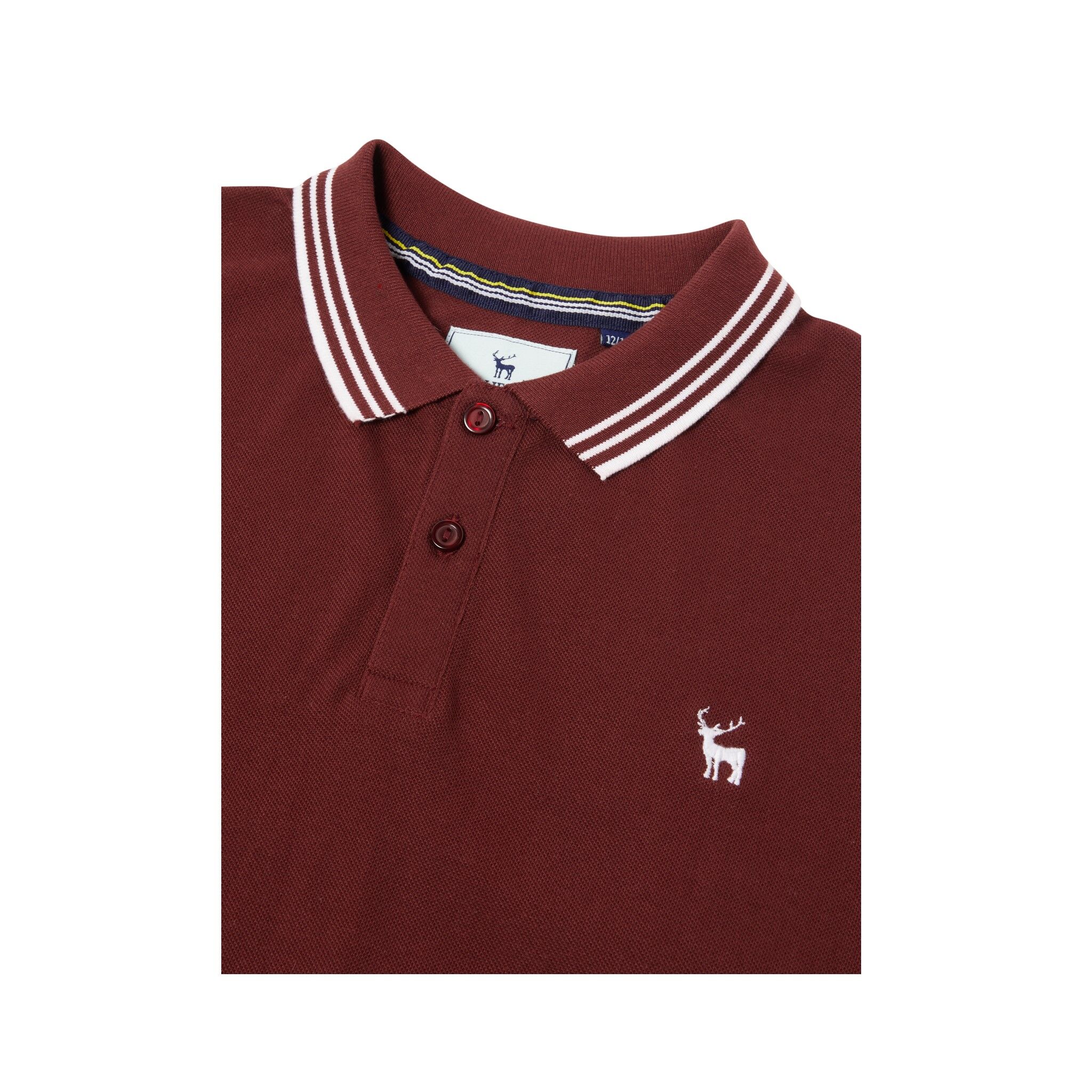 Buy Claret Color Boys Plus Size Sturdy Fit Essential Cotton Polo Shirt