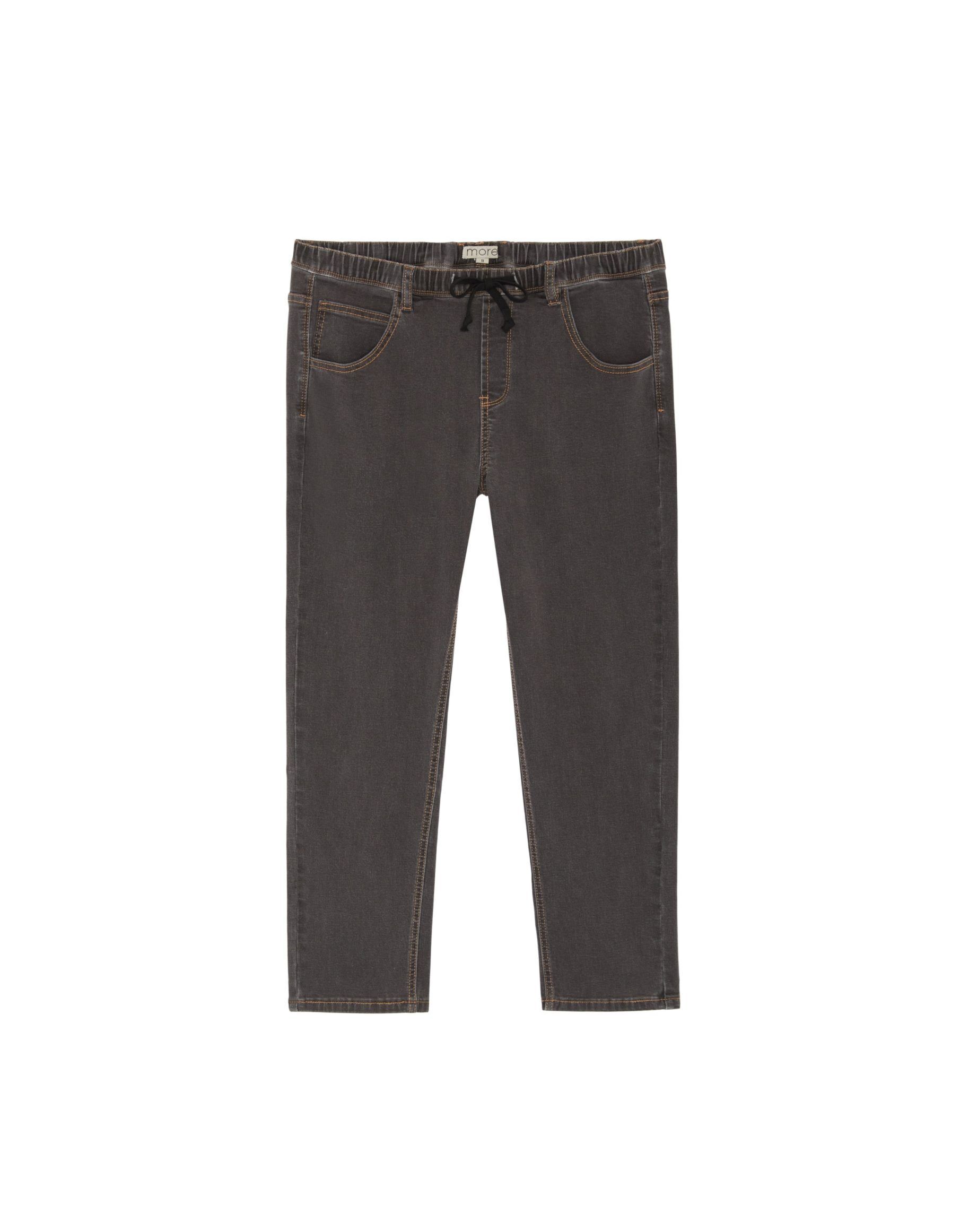 Charcoal Boys Plus Size Sturdy FitPull-On Drawstring Waist Jeans <br/> 30” – 42” inch waist